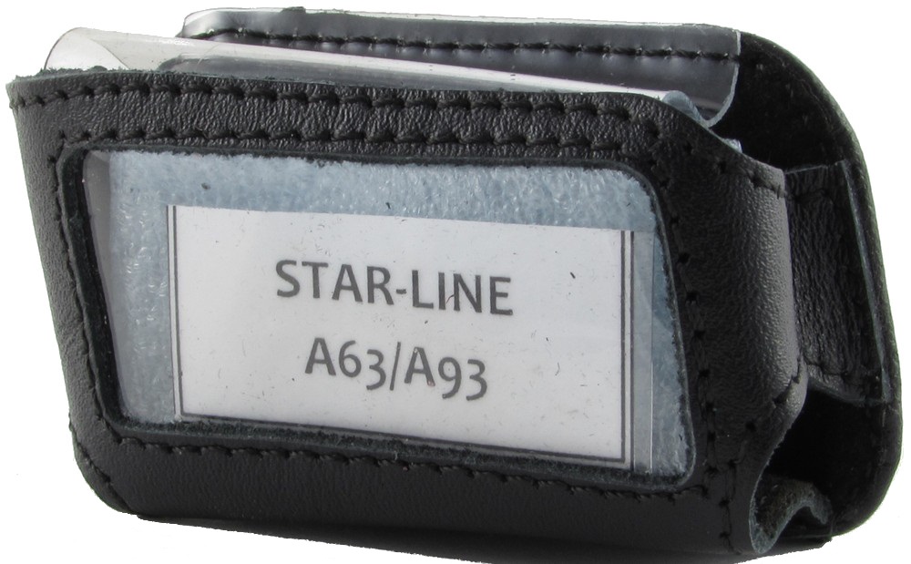 Кожаный чехол для основного жк-брелка автосигнализаций StarLine A93/A63